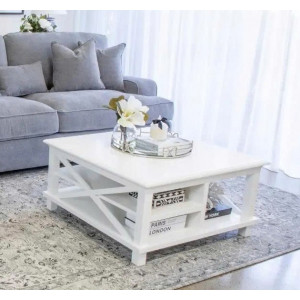 Hampton - LV253-L04 : Bàn Sofa , Bàn Coffee  - Vuông 100cm 